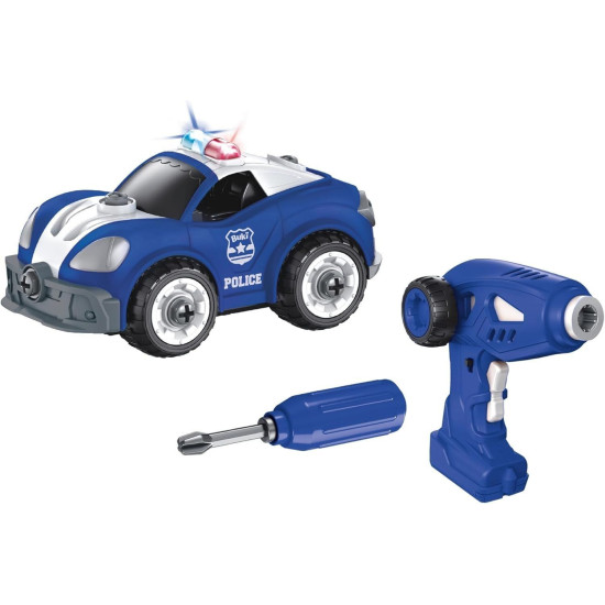 Играчка за сглобяване Buki France - Полицейска кола с R/C управление Играчка за сглобяване Buki France - Полицейска кола с R/C управление