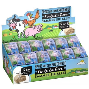 Игрален комплект Kosmos - Животни от фермата за изкопаване, асортимент