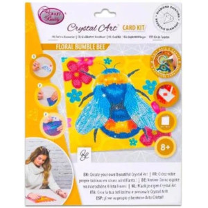 Картичка с диамантен гоблен Craft Buddy - Пчела