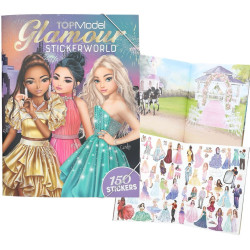 Книжка със стикери Depesche TopModel - Glamour, 150 стикера Книжка със стикери Depesche TopModel - Glamour, 150 стикера