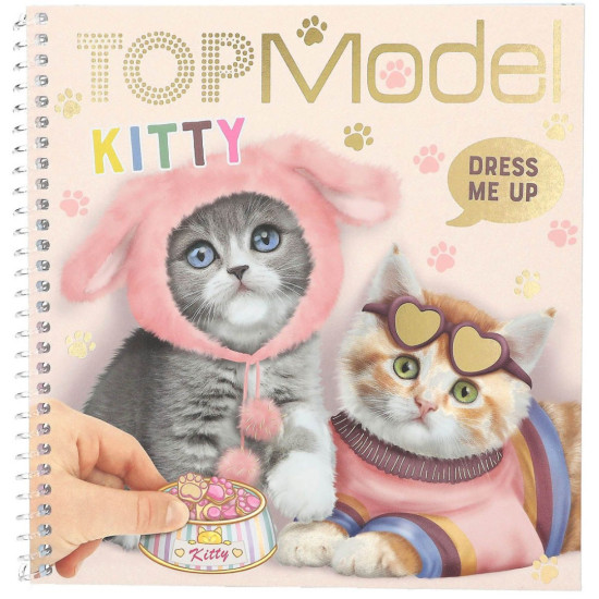 Книжка със стикери Depesche TopModel - Kitty