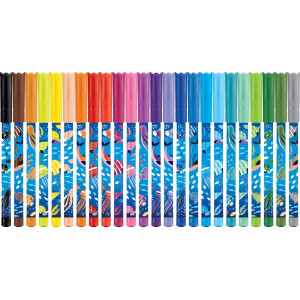 Комплект флумастери Maped Color Peps - Ocean Life, 24 цвята