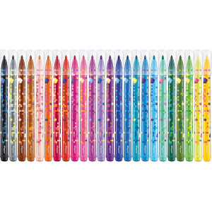 Комплект флумастери Maped Color Peps - Pixel Party, 24 цвята