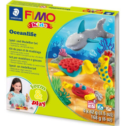 Комплект глина Staedtler Fimo Kids - 4 x 42 g, Sea World Комплект глина Staedtler Fimo Kids - 4 x 42 g, Sea World