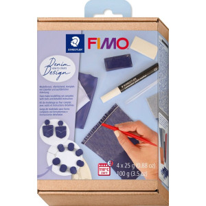 Комплект глина Staedtler Fimo Soft - Denim Design, 4 х 25 g