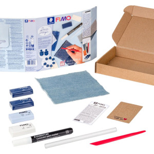 Комплект глина Staedtler Fimo Soft - Denim Design, 4 х 25 g