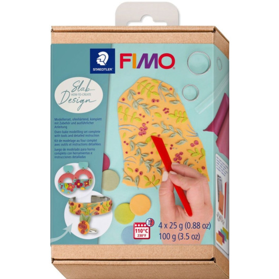 Комплект глина Staedtler Fimo Soft - Slab Design, 4 х 25 g