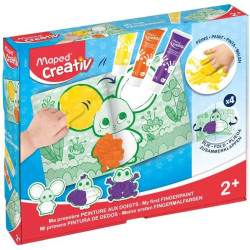 Комплект Maped Creativ Early Age - Рисуване с пръсти, 7 части Комплект Maped Creativ Early Age - Рисуване с пръсти, 7 части