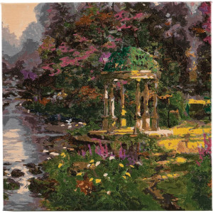 Комплект рисуване по номера Craft Buddy - Градина на молитвата