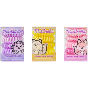 Комплект спираловидни ластици за коса Martinelia - 5 броя, асортимент