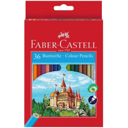 Комплект цветни моливи Faber-Castell Castle - 36 броя