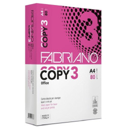 Копирна хартия Fabriano - Copy 3, A4, 80 g/m2, 500 листа, бяла