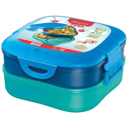 Кутия за храна Maped Concept Kids - Синя, 1400 ml