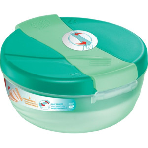 Кутия за храна Maped Origin - Families, зелена, 1400 ml