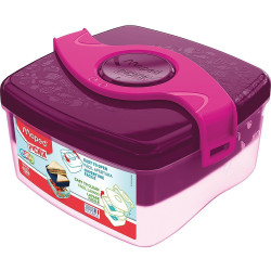 Кутия за храна Maped Origin - Розова, 1400 ml