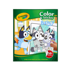 Crayola Книжка за оцветяване BLUEY 50 стикера Crayola Книжка за оцветяване BLUEY 50 стикера