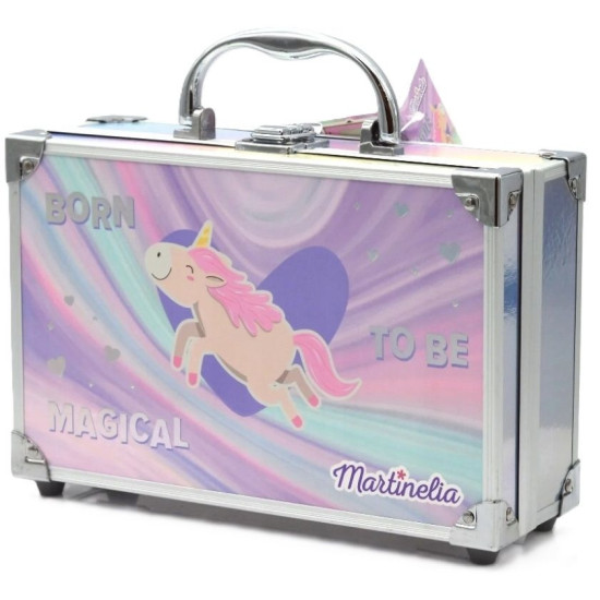Метално куфарче с детски гримове Martinelia Little Unicorn - 27 части Метално куфарче с детски гримове Martinelia Little Unicorn - 27 части