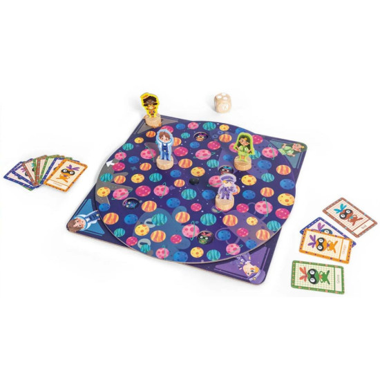 Настолна игра Hape International - Planetary Pursuit, 25 части Настолна игра Hape International - Planetary Pursuit, 25 части