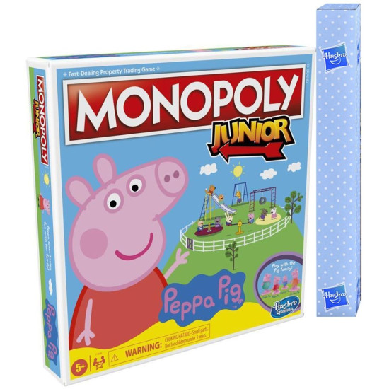 Настолна игра Hasbro Monopoly Junior: Peppa Pig (Българско издание)