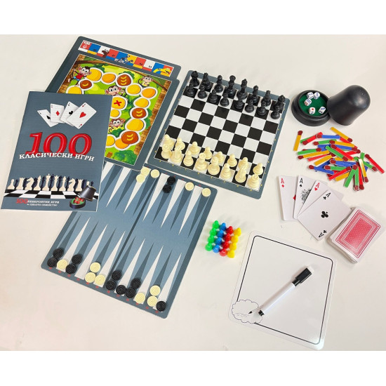 Настолна игра PlayLand - 100 Класически игри | PLAY LAND MONOPOLY