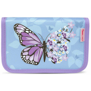 Несесер Belmil - Purple Blue Butterfly, с 1 цип и двойно разгъване