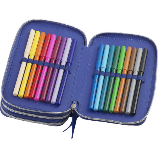 Несесер с пособия Faber-Castell - Динозавър, с 3 ципа Несесер с пособия Faber-Castell - Динозавър, с 3 ципа