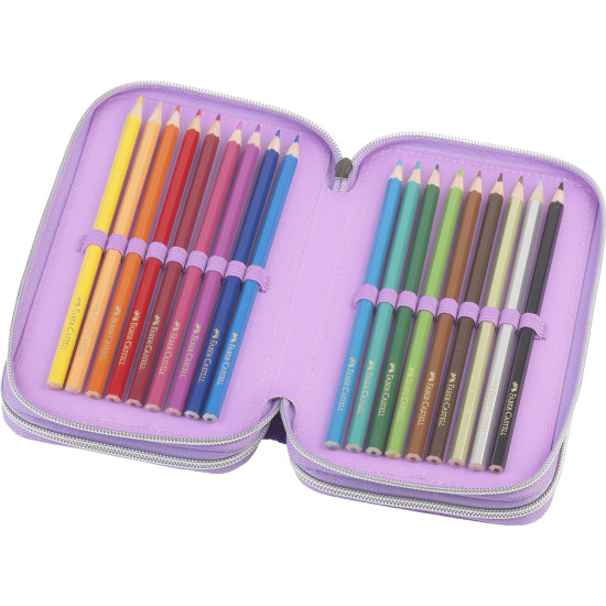Несесер с пособия Faber-Castell - Еднорог, с 3 ципа Несесер с пособия Faber-Castell - Еднорог, с 3 ципа