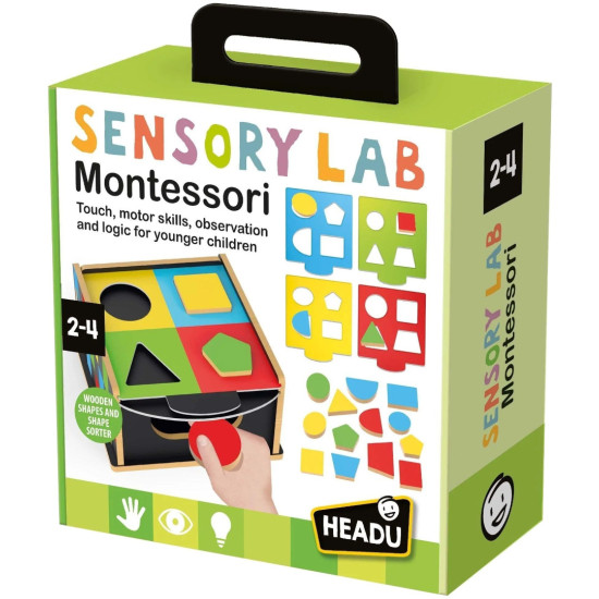 Образователна игра Headu Montessori - Дървен сортер Образователна игра Headu Montessori - Дървен сортер