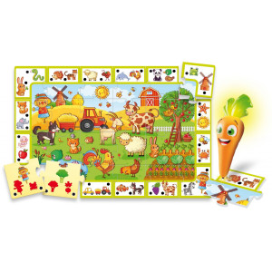 Образователна интерактивна игра Lisciani Giochi Carotina - Веселата ферма