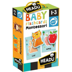 Образователни флаш карти Headu Montessori - Първи думички