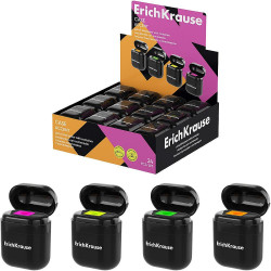 Острилка Erich Krause Case - Accent, с контейнер, асортимент