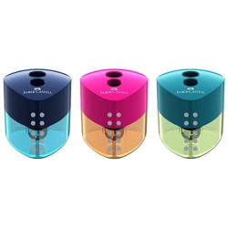 Острилка Faber-Castell Trend Auto - Двойна, асортимент