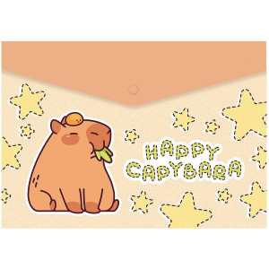 Папка с копче Spree Capybara - А4, асортимент