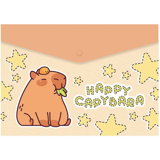 Папка с копче Spree Capybara - А4, асортимент