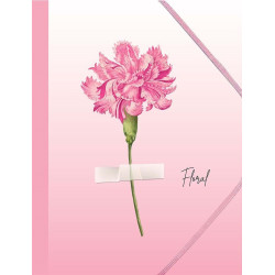 Папка с ластик Spree Floral - А4, асортимент