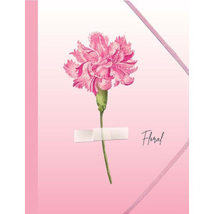 Папка с ластик Spree Floral - А4, асортимент