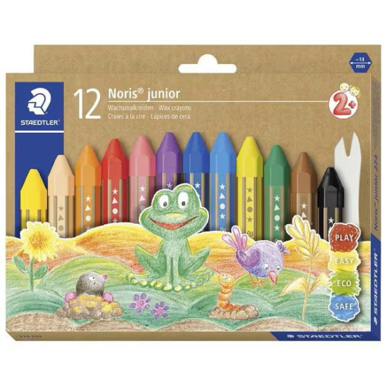 Пастели Staedtler Noris Junior - 12 цвята