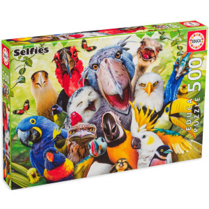 Пъзел Educa от 500 части - Селфи с птички