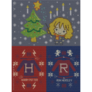 Пъзел Winning Moves от 1000 части - Хари Потър и Коледата в омагьосания свят