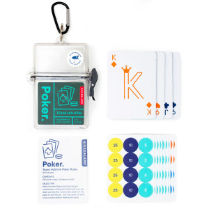 Покер комплект Texas Hold'em Poker за игра навън