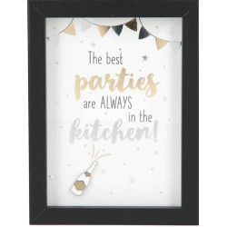Рамка за снимка Depesche - The Best Parties are Always in the Kitchen, 12 x 9 cm