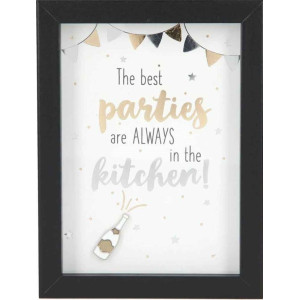 Рамка за снимка Depesche - The Best Parties are Always in the Kitchen, 12 x 9 cm