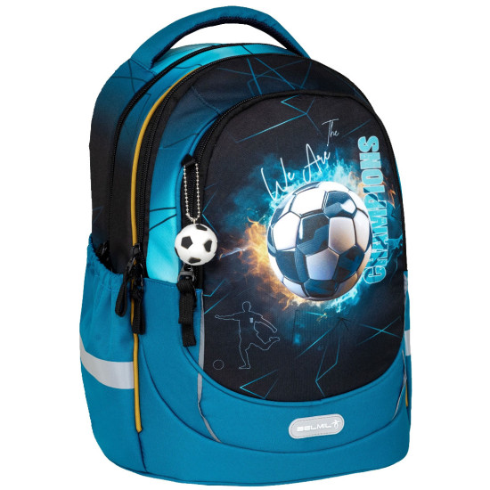 Раница с твърдо дъно Belmil Leisure Plus - Fire Football