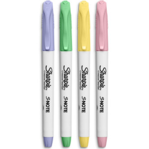 Комплект маркери Sharpie S-Note, 4 цвята