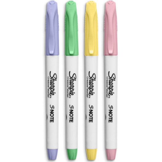 Комплект маркери Sharpie S-Note, 4 цвята