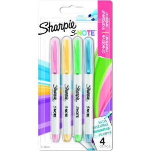 Комплект маркери Sharpie S-Note, 4 цвята