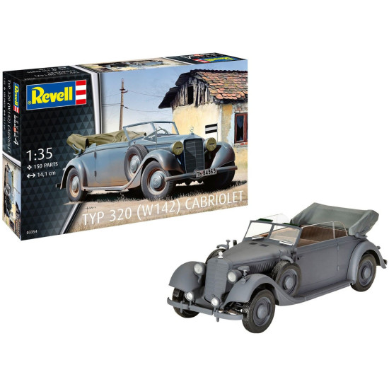 Сглобяем модел Revell Съвременни: Автомобили - Кабриолет 320 W142 | Игри и играчки