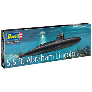 Сглобяем модел Revell Военни: Кораби - Подводница S.S.B. Abraham Lincoln