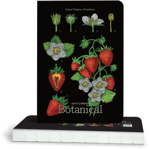 Скицник Drasca Botanical - Strawberry, 100 g, 80 листа