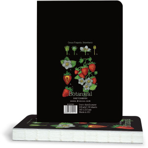 Скицник Drasca Botanical - Strawberry, 100 g, 80 листа